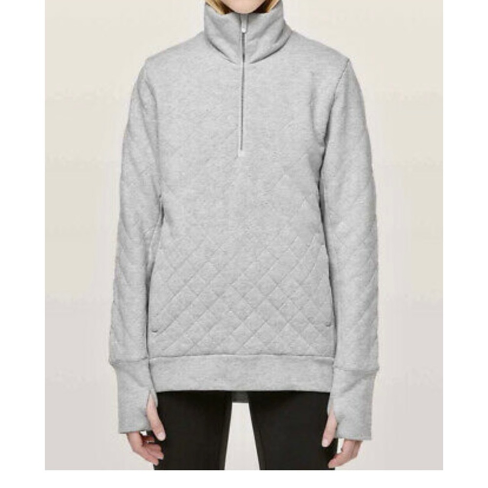 Lululemon Forever Warm Quilted Half Zip Size 4